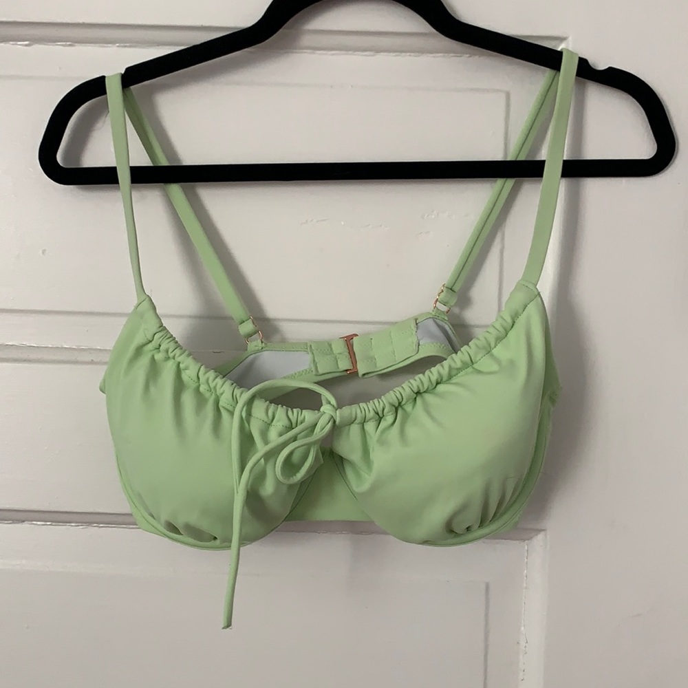 Mint green bikini top